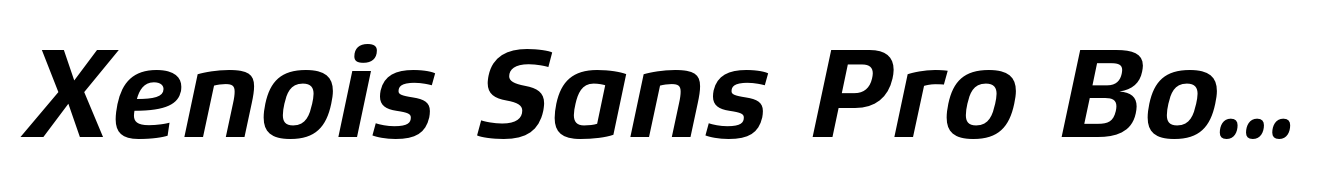 Xenois Sans Pro Bold Italic